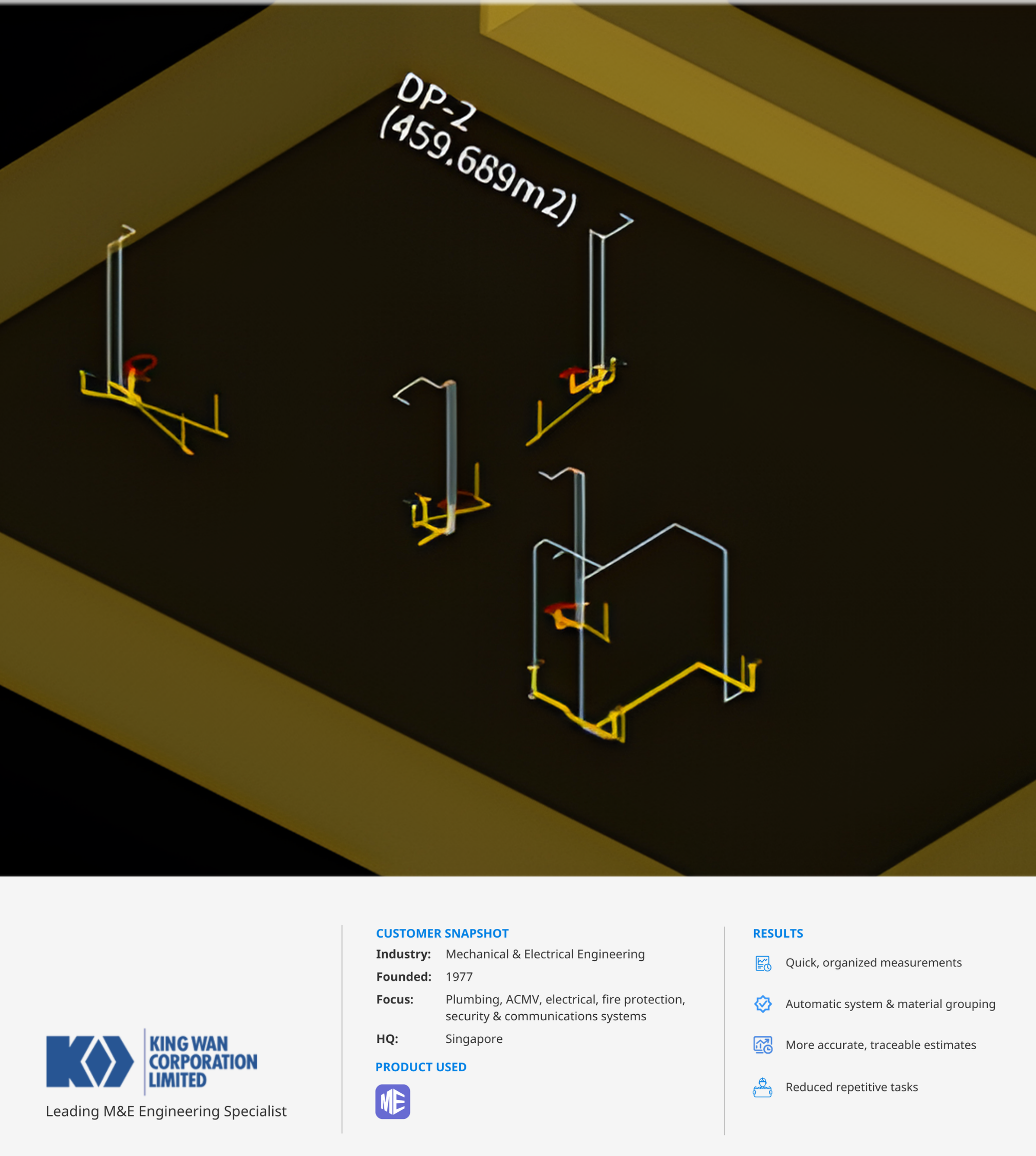 King Wan Improves MEP Take-Off with Cubicost TME in Singapore