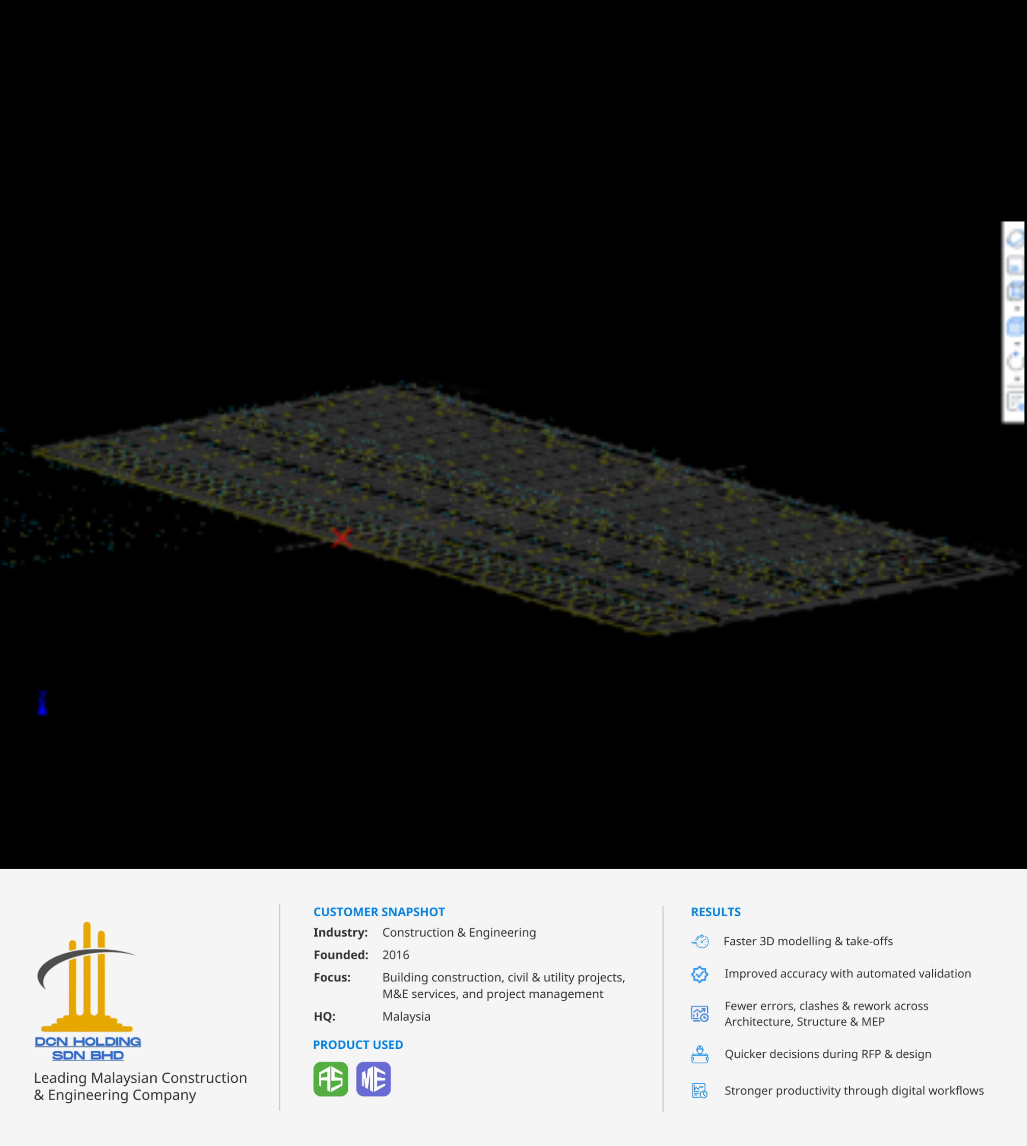 DCN Holding Delivers Iskandar Puteri Data Centre with Glodon Cubicost TAS and TME